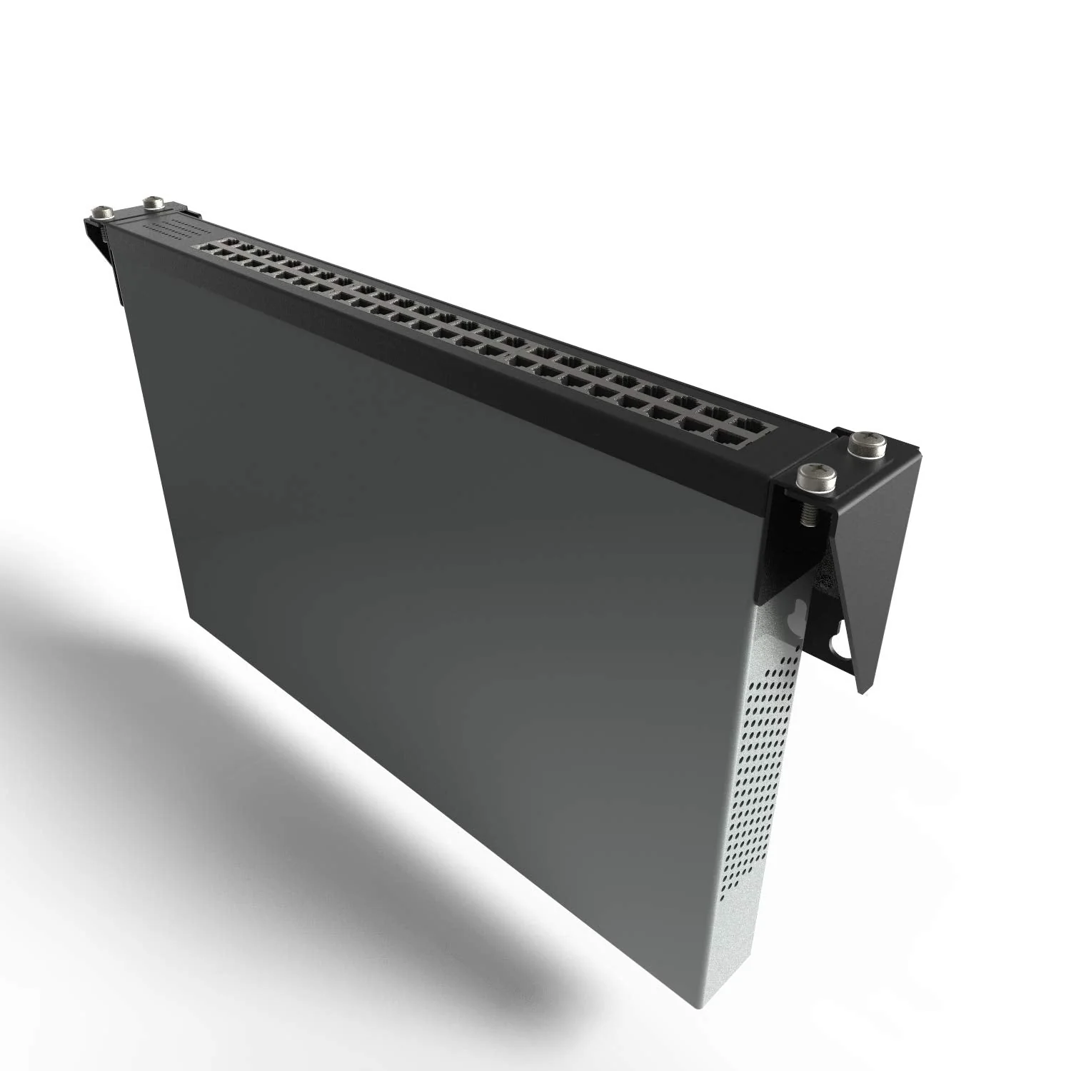 1U Folding 19 Inches Cold Rolled Steel Wall Mountable Simple Vertical Rack and Networking Euipment Rack Including Hardware for Assembly（1U100 1U - Image 2
