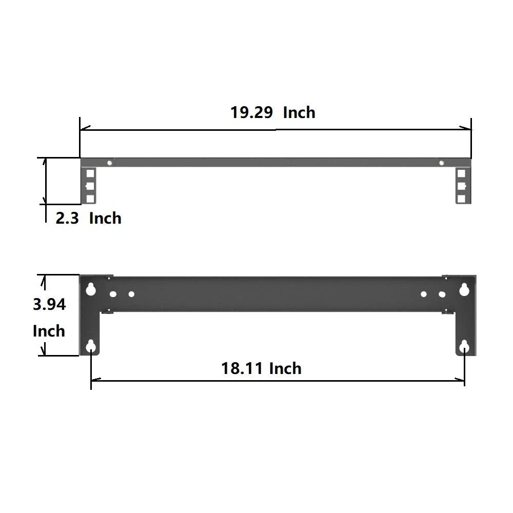 1U Folding 19 Inches Cold Rolled Steel Wall Mountable Simple Vertical Rack and Networking Euipment Rack Including Hardware for Assembly（1U100 1U - Image 6
