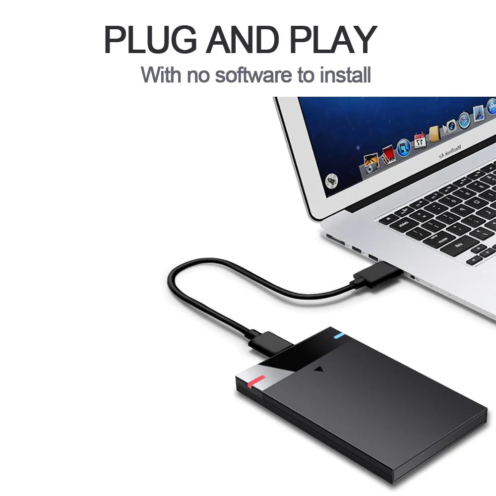 2.5'' 120GB Ultra Slim Portable External Hard Drive USB3.0 HDD Storage for PC, Desktop, Laptop, MacBook, Chromebook - Image 5