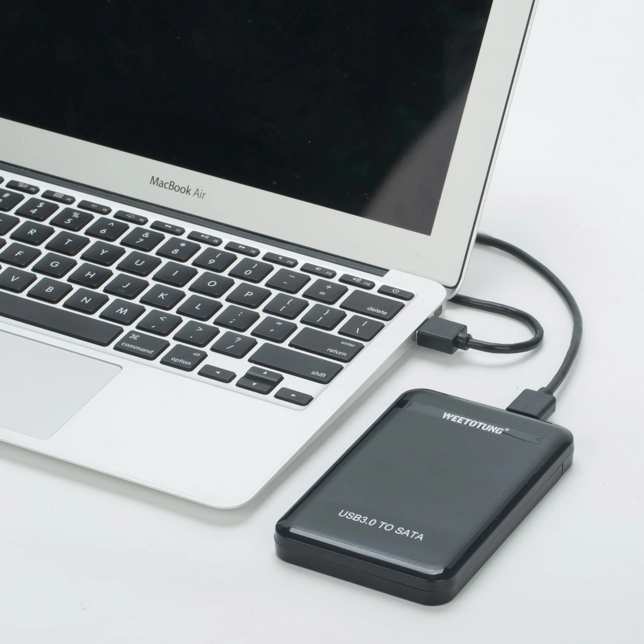2.5 inch External Hard Drive Enclosure USB 3.0 to SATA Adapter Tool Free Hard Drive Case Support SATA I/III 7mm 9.5mm 2.5" SSD HDD with UASP for Seagate Xbox Playstation Toshiba WD (Black) - Image 5