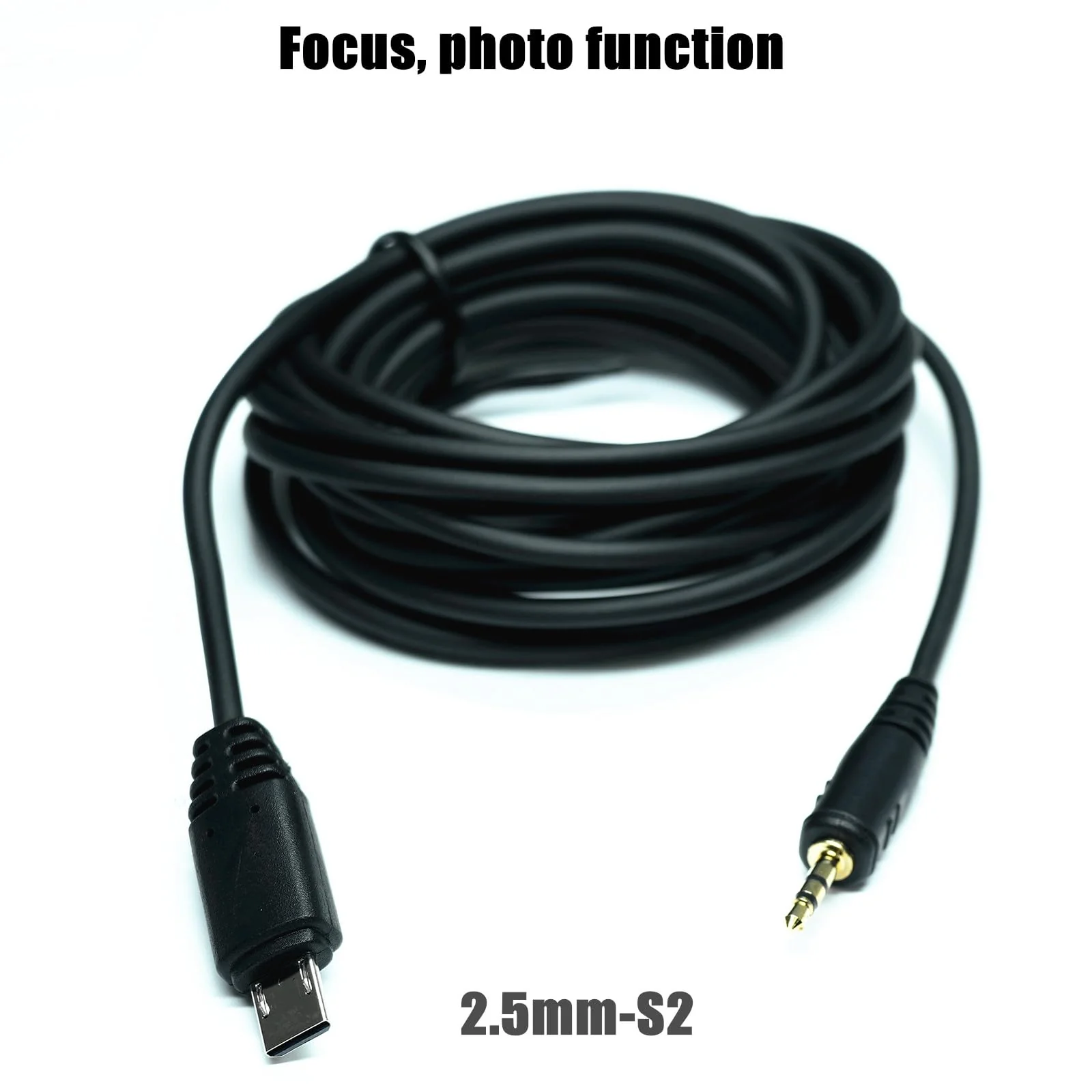 2.5mm-S2 300cm/ 118-inch Extension Cable Shutter Release Connection Cable (Multi USB) for Sony Cameras to Connect The Shutter Remote Control Wireless Timer (2.5mm-S2 118in/3m) 2.5mm-S2 118in/3m - Image 4