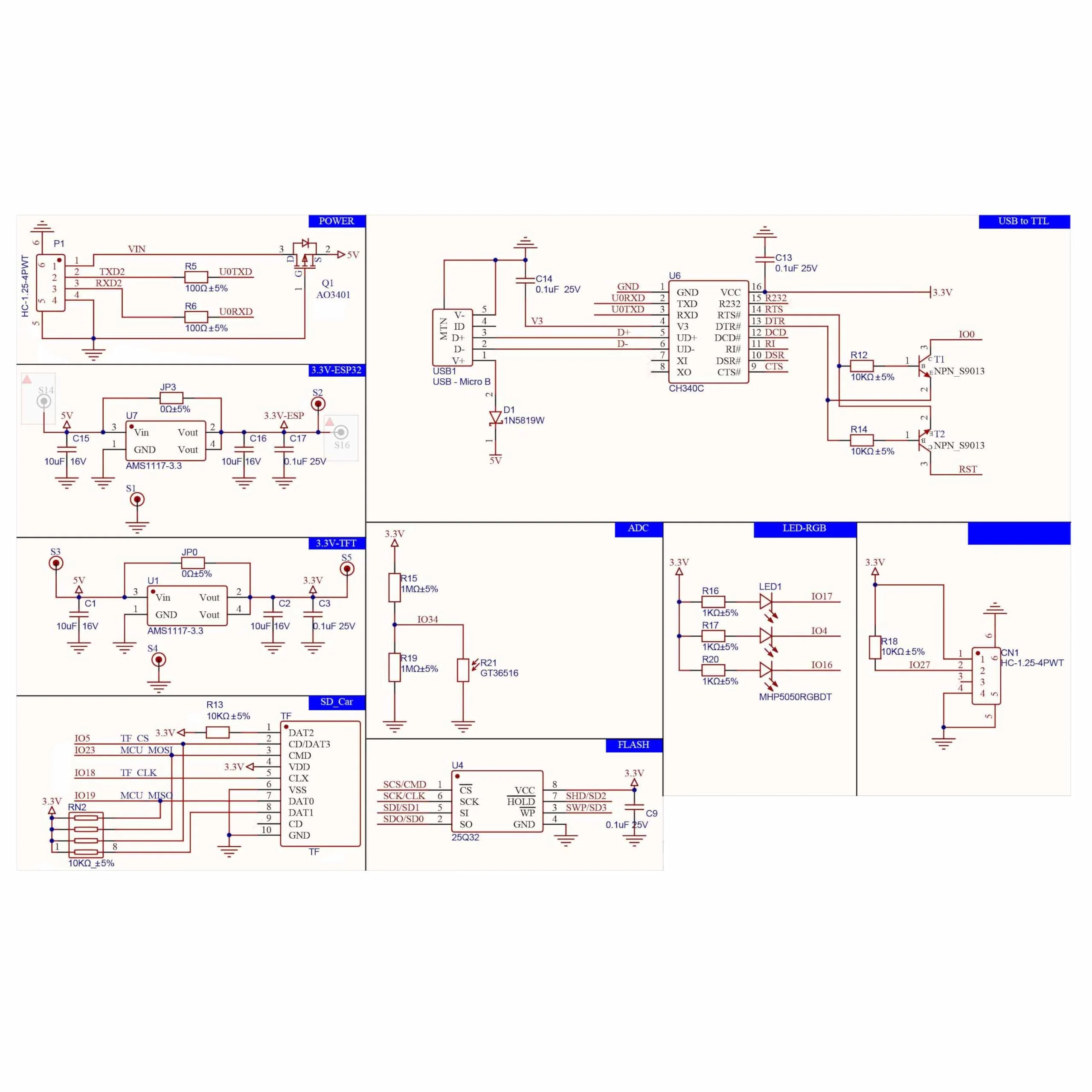 2.8" inch ESP32 Display ESP32-2432S028R Resistive Touch Screen 240x320 TFT LCD Module ESP 32 Development Board for Arduino IDE - Image 5