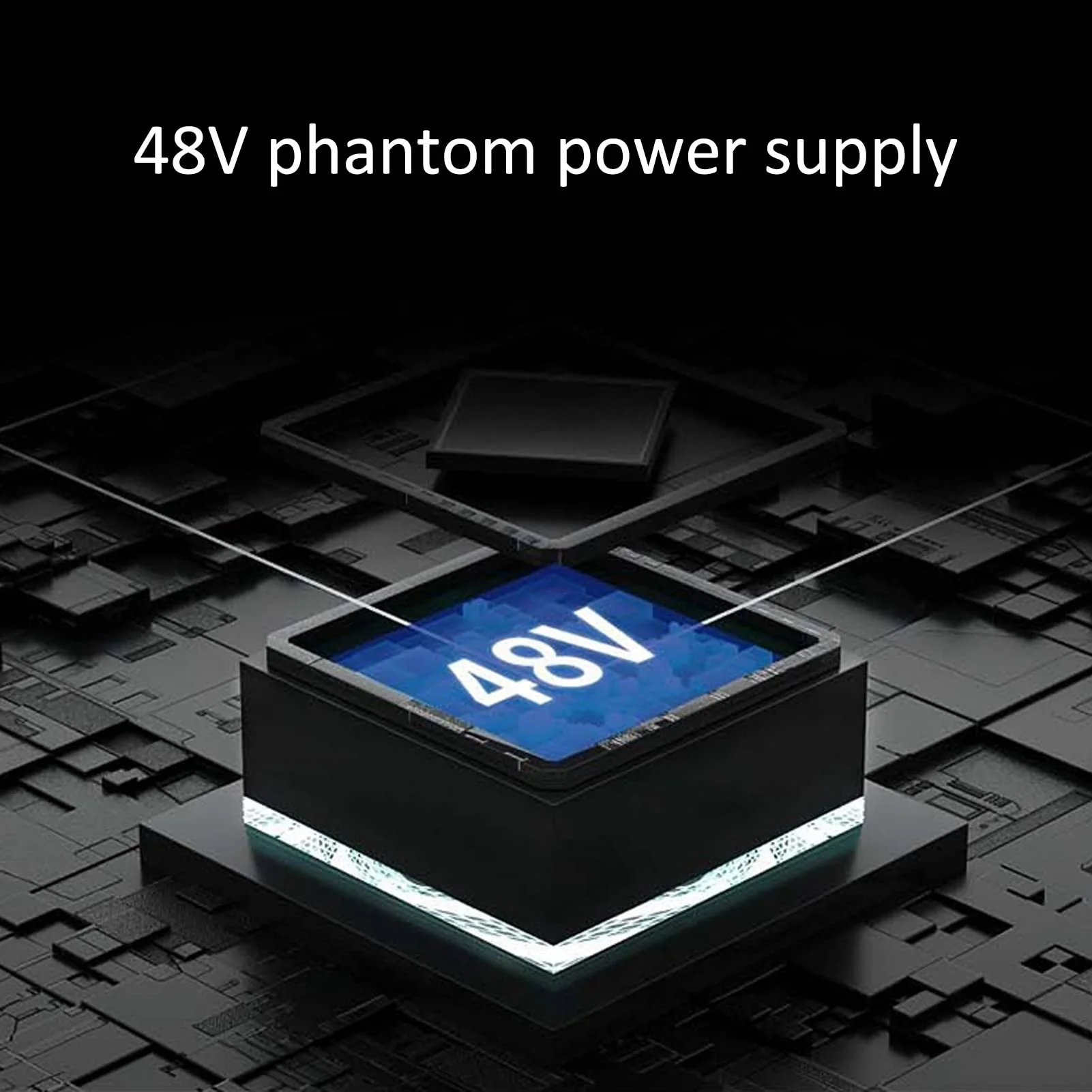 2 Channel Mixer, USB Audio Mixer, USB 48V Power Compact Sound Mixing Console for Music Recording Home Karaoke Internet Karaoke - Image 6