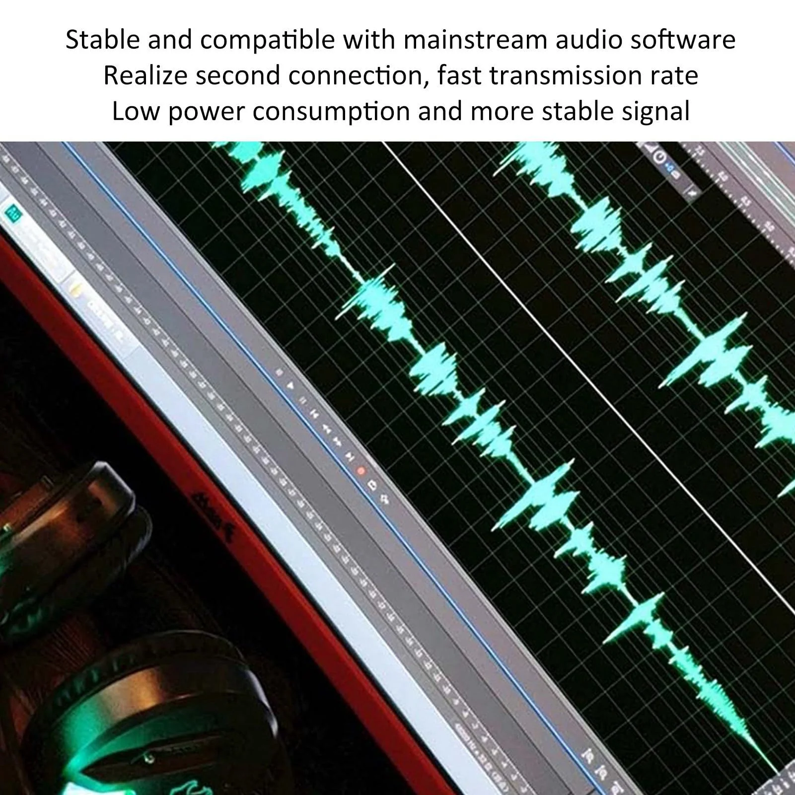 2 Channels Audio Mixer, Sound Card USB 48V Power Compact Sound Mixing Console, USB Soundcard for PC Recording for Music Recording Home Karaoke Internet Karaoke - Image 9