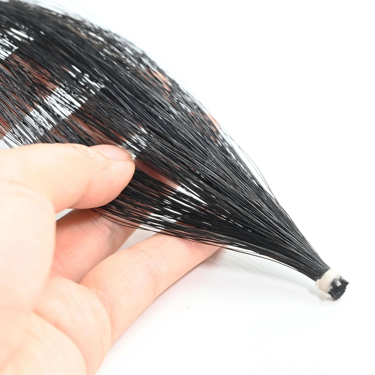 2 Hanks Black Mongolian Horse Hair for Cello Bows 31'' Cello Bow Hair Replacement kit - Image 2