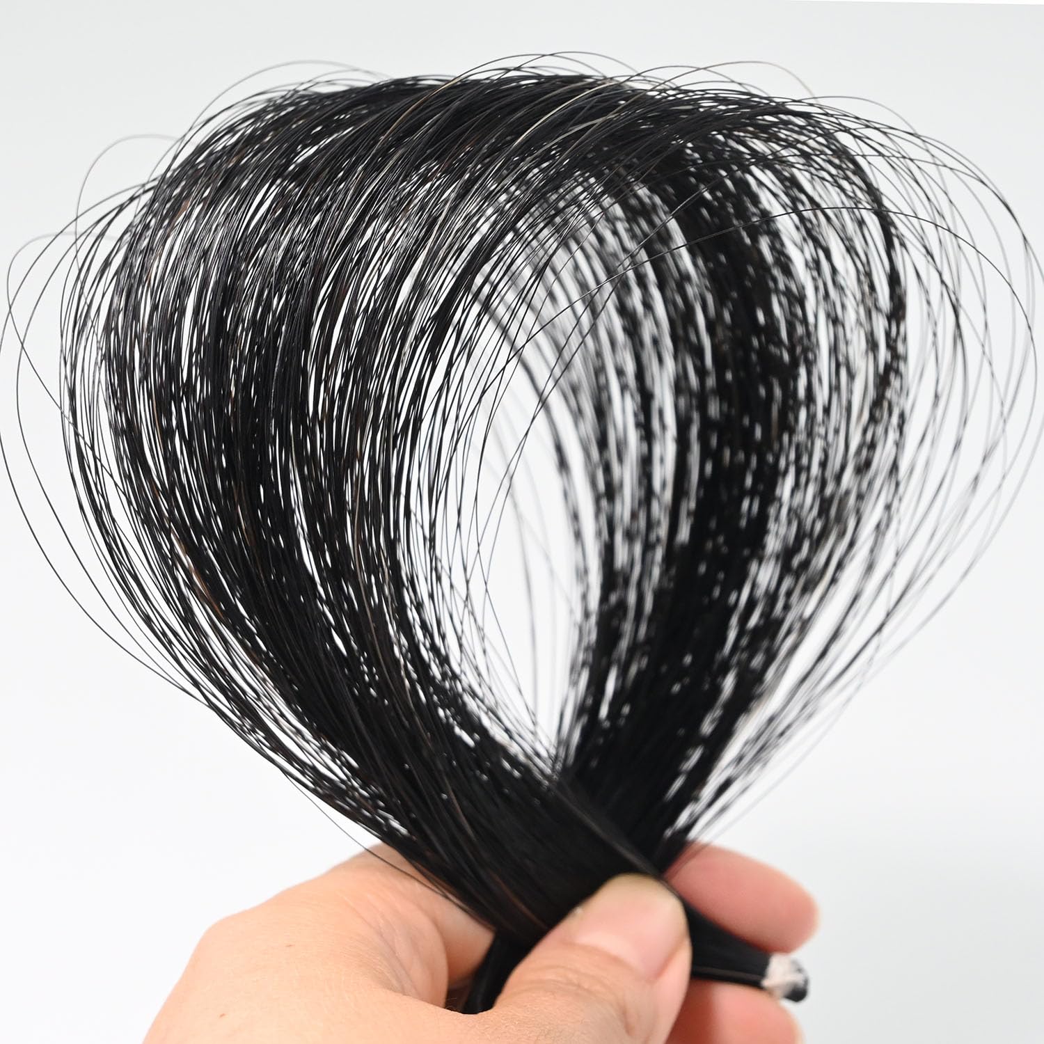 2 Hanks Black Mongolian Horse Hair for Cello Bows 31'' Cello Bow Hair Replacement kit - Image 3