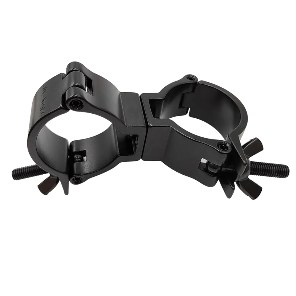 2 Inch Dual Truss Swivel Coupler Fit For 1.89-2inch OD Pipe Heavy Duty Aluminum Alloy 220 LBs Stage Lighting Clamp 2Pack Black - Image 5
