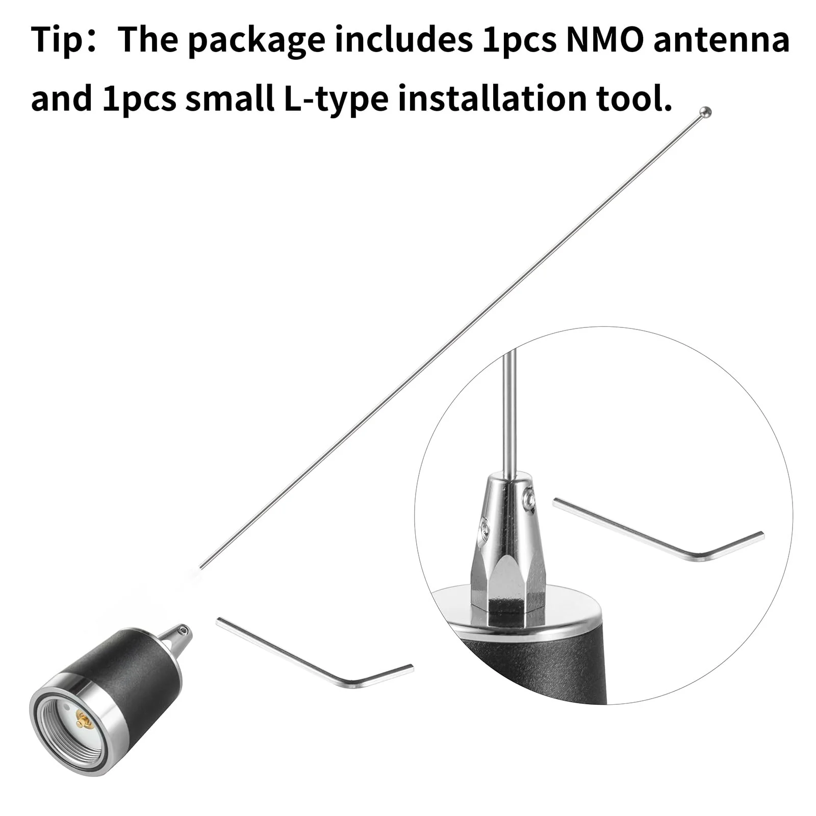 2 Meter & 70cm UHF VHF Dual Band 144/430MHz NMO Mount Antenna with 16.5 FT UHF PL259 Male Plug Kit for Trunk Vehicle Car Transceiver Two Way Radio, Eifagur NMO Antenna Kit - Image 6