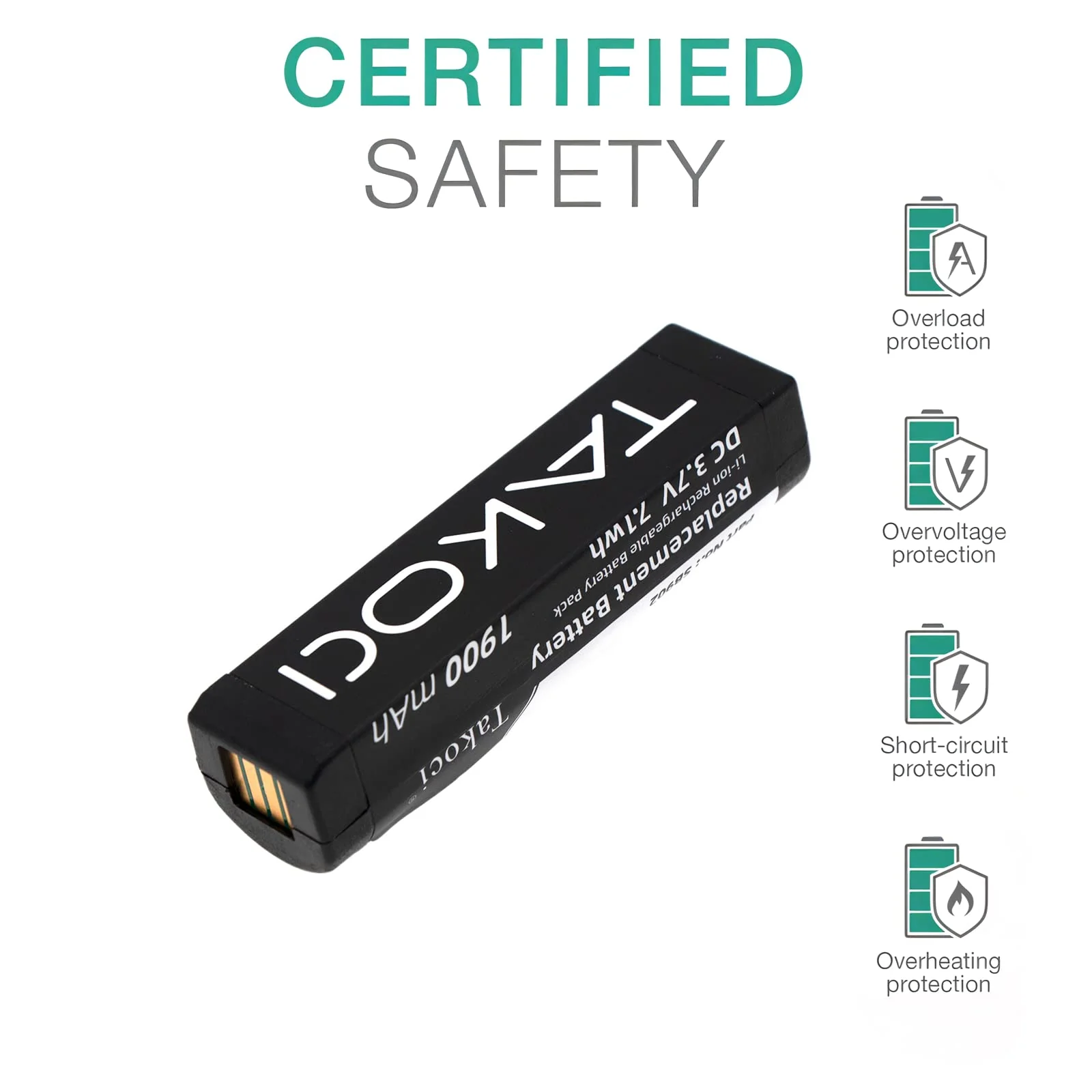 (2-Pack) 1900mAh SB902 SB902A Battery Replacement for GLXD Transmitters/Advanced Wireless Systems GLXD1 GLXD2 GLXD14 - Image 5