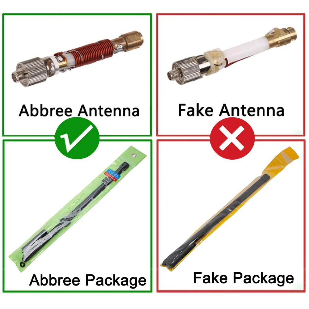 2 Pack ABBREE 42.5-Inch Length SMA-Female Dual Band 144/430Mhz Foldable CS Tactical Antenna for GMRS Radio Baofeng UV-5R BF-F8HP 5RM UV-21R UV-5G Plus GM-5RH K5PLUS AR-152 GM-15PRO Radio Antenna - Image 3