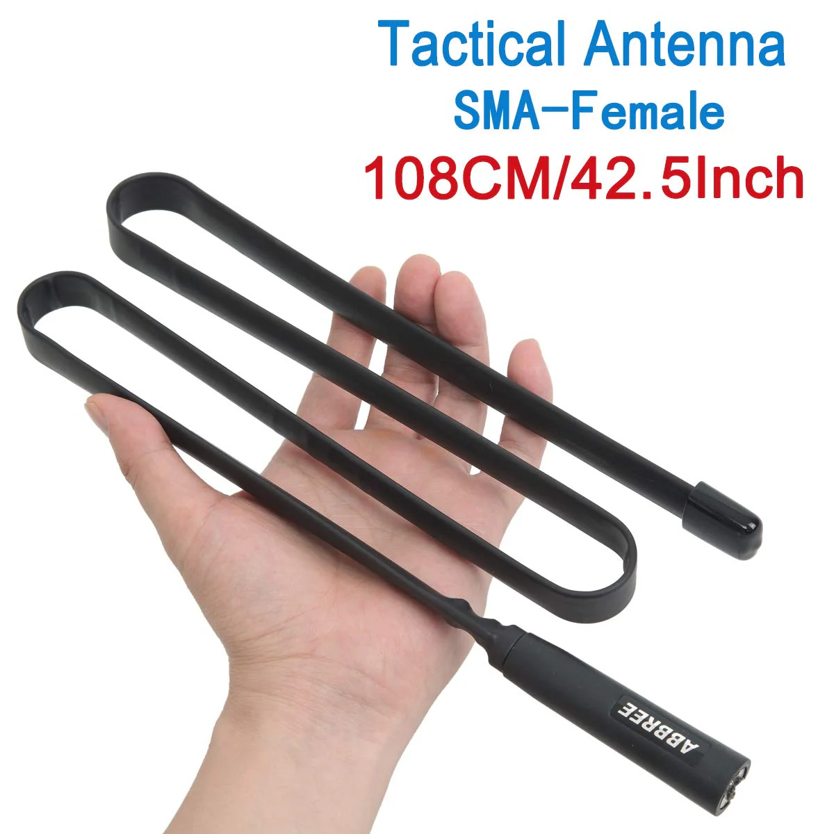 2 Pack ABBREE 42.5-Inch Length SMA-Female Dual Band 144/430Mhz Foldable CS Tactical Antenna for GMRS Radio Baofeng UV-5R BF-F8HP 5RM UV-21R UV-5G Plus GM-5RH K5PLUS AR-152 GM-15PRO Radio Antenna - Image 8