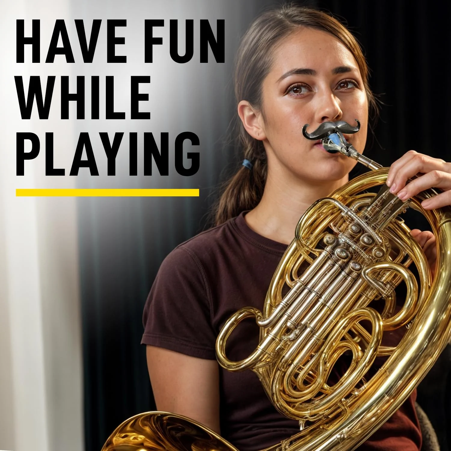 [2 Pack] Clip-On Mustache For French Horns - Includes Protective Case - Made To Fit All French Horn Mouthpieces - Perfect Accessory For Young Musicians - Image 5