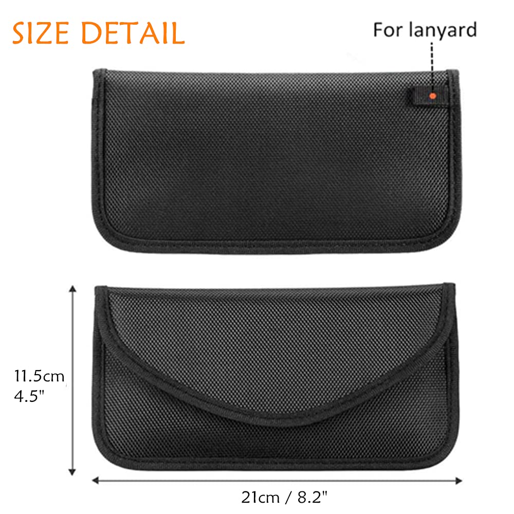 2 Pack Faraday Bags for Car Keys and Cell Phone, Signal Blocking Key Pouch, Anti Theft Car Protection, Cell Phone WiFi/GSM/LTE/NFC/RFID/Keyless Entry Fob Signal Blocking Pouch - Image 6