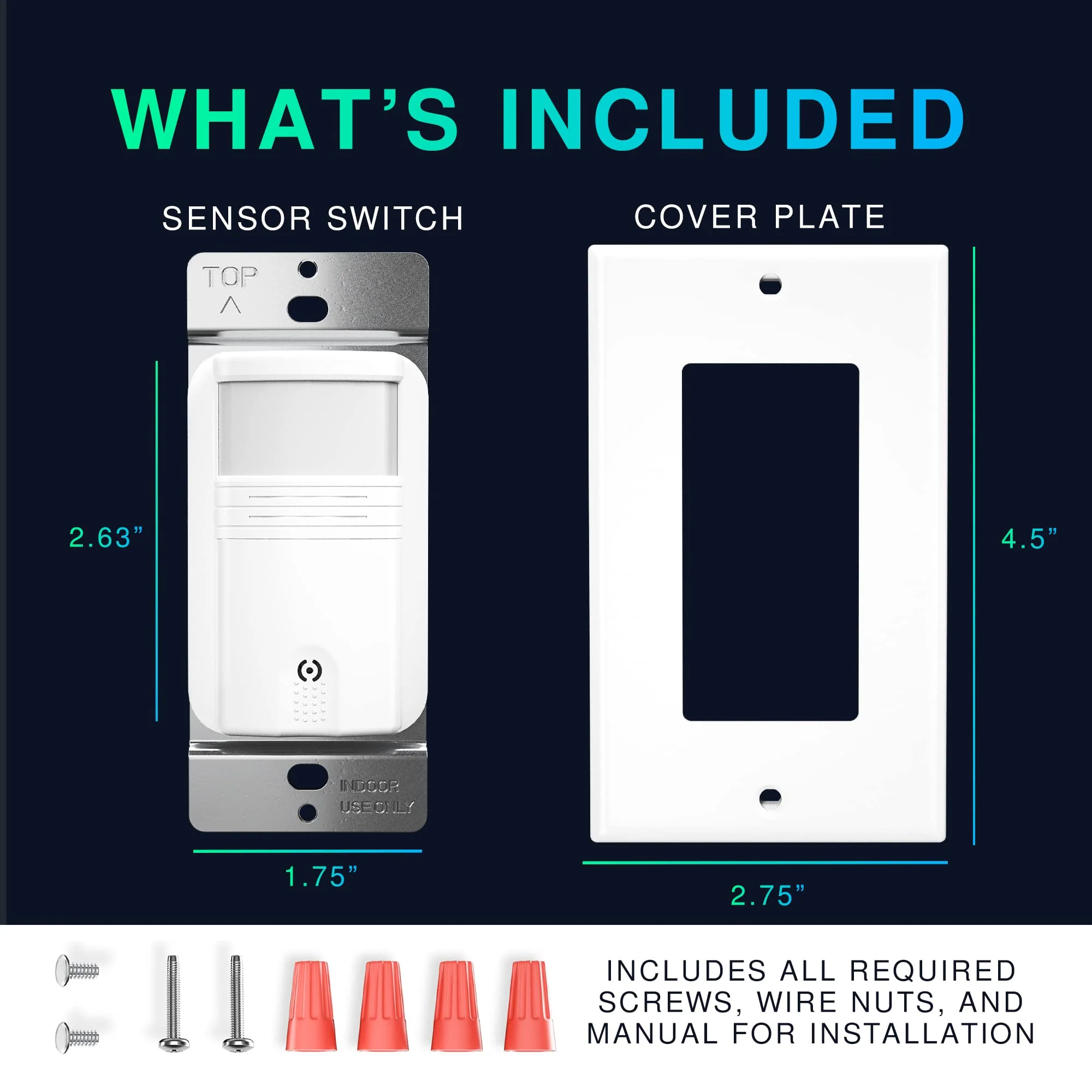 2 Pack Motion Sensor Light Switch, Neutral Wire Required, Single Pole Only (Not 3-Way), Indoor in-Wall Occupancy Sensor with Wall Plate, Adjustable Timer, Title 24, UL Certified, White 2 - Image 4