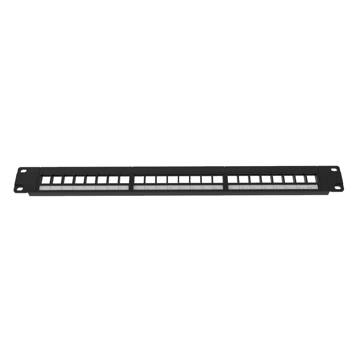 2 Pack of 24 Port Blank Keystone Patch Panel-1U Rackmount or Wall Mount UTP Patch Panel for Keystone Jacks-19-inch Multimeadia Patch Panel - Image 2