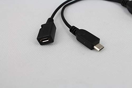 2 Pack OTG Cable Replacement for Fire Stick 4K, Compatible Samsung Galaxy, Amazon Fire TV, Compatible with LG HTC Android Phone Tablet Micro USB Host with Micro USB Power - Image 2