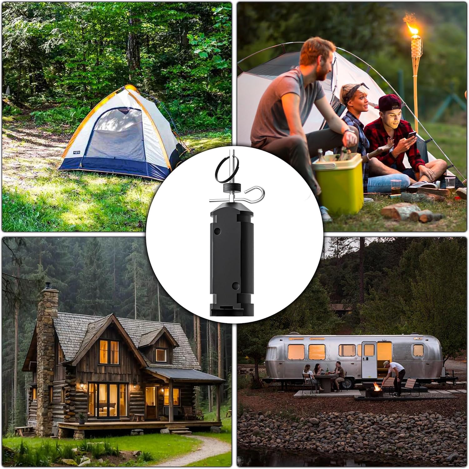2 Pack Perimeter Trip Alarm with Trip Wire – Outdoor Camping Security Noise Alarm Compatible with 209 Primers for Property & Wildlife Deterrent (Black) - Image 6