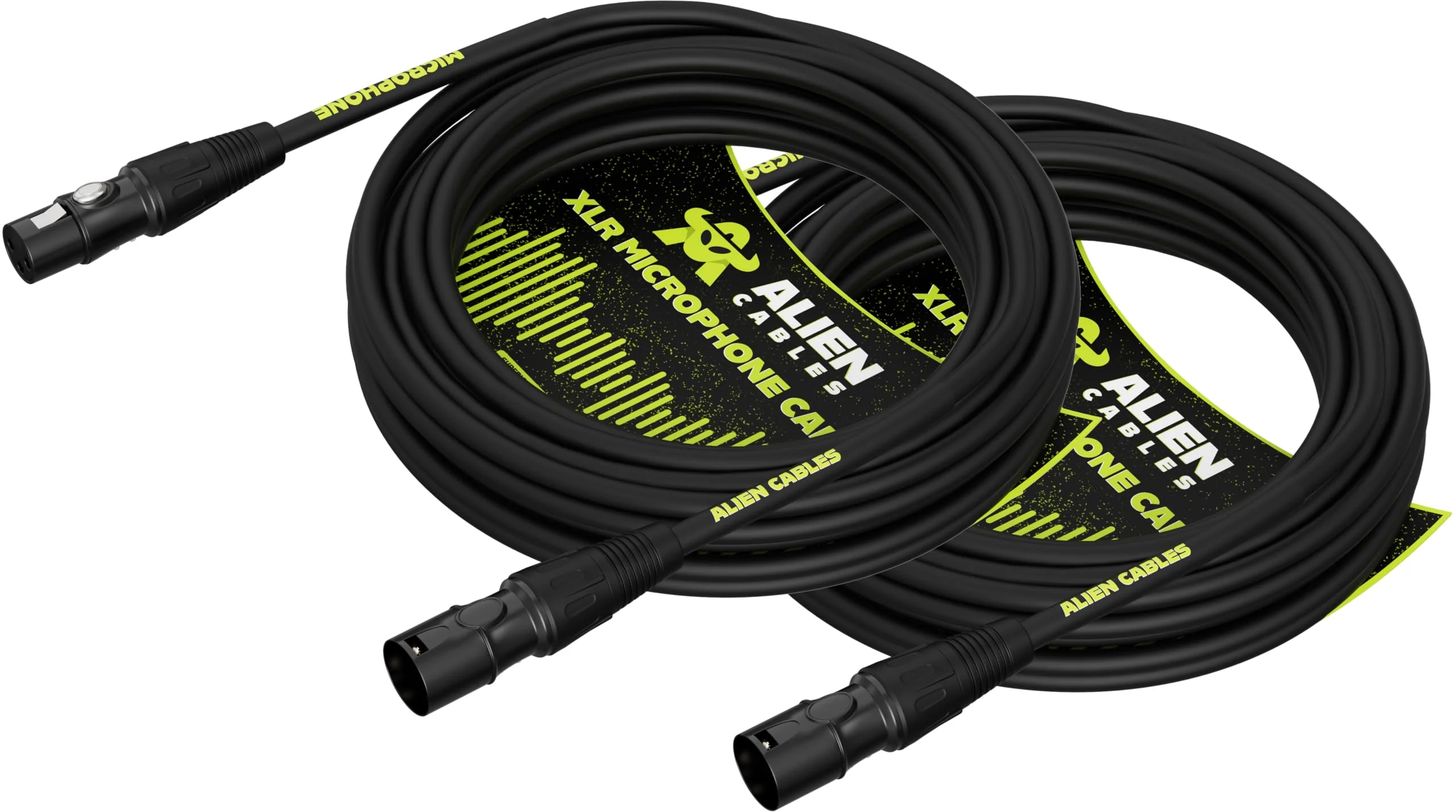 2-Pack Premium XLR Microphone Cables, Star-Quad Shielded XLR to XLR Cable 25 Foot, Pro Audio Mic Cord, Noise-Resistant OFC Conductors, Black 2 25 Feet - Image 7