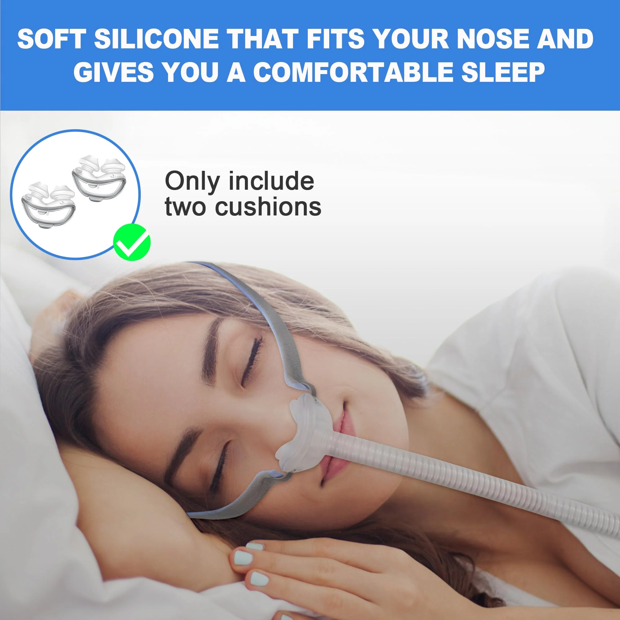 2 Pack Replacement Pads (M) for Airfit P10 Series, Consistent Fit for Reliable Seal, High Quality & Durable Replacement Accessories, High Quality CPAP Accessories from BlessEase (M) M - Image 4