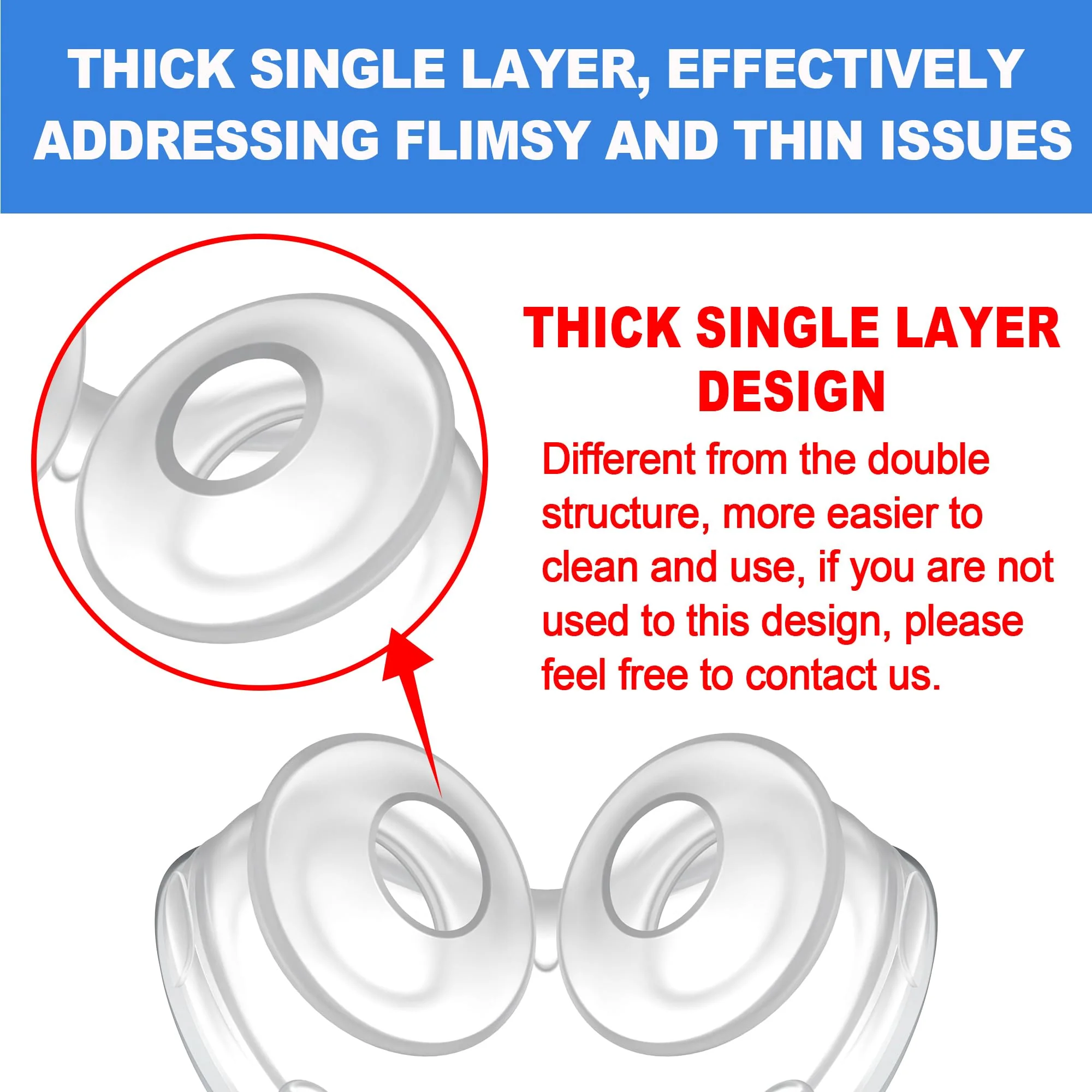 2 Pack Replacement Pads (M) for Airfit P10 Series, Consistent Fit for Reliable Seal, High Quality & Durable Replacement Accessories, High Quality CPAP Accessories from BlessEase (M) M - Image 5