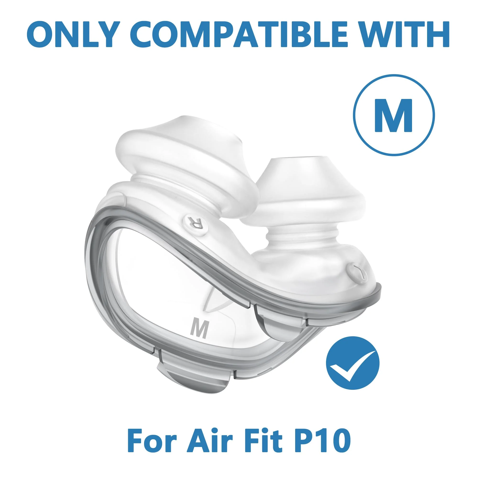 2 Pack Replacement Pads (M) for Airfit P10 Series, Consistent Fit for Reliable Seal, High Quality & Durable Replacement Accessories, High Quality CPAP Accessories from BlessEase (M) M - Image 6
