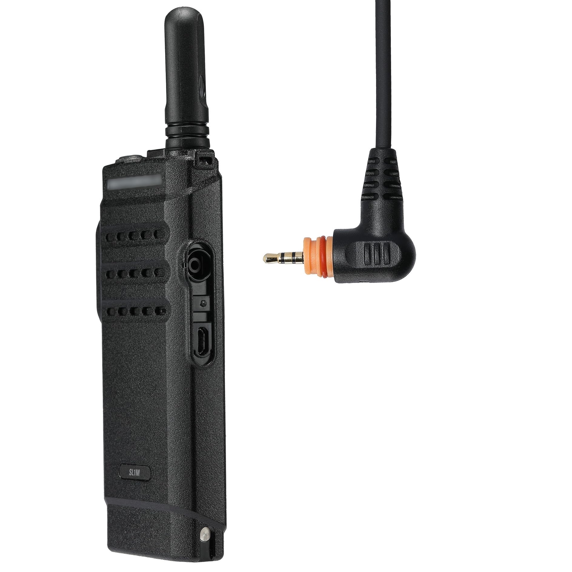 【2 Pack】 SL300 Earpiece Compatible with Motorola Walkie Talkie, SL7550 SL7580 SL7590 SL4000 SL3500e SL1K SL1M Radio Headset Mic PTT with Acoustic Tube +2 Earmolds+2 Eartips Motorola-SL300 2 Pack - Image 2