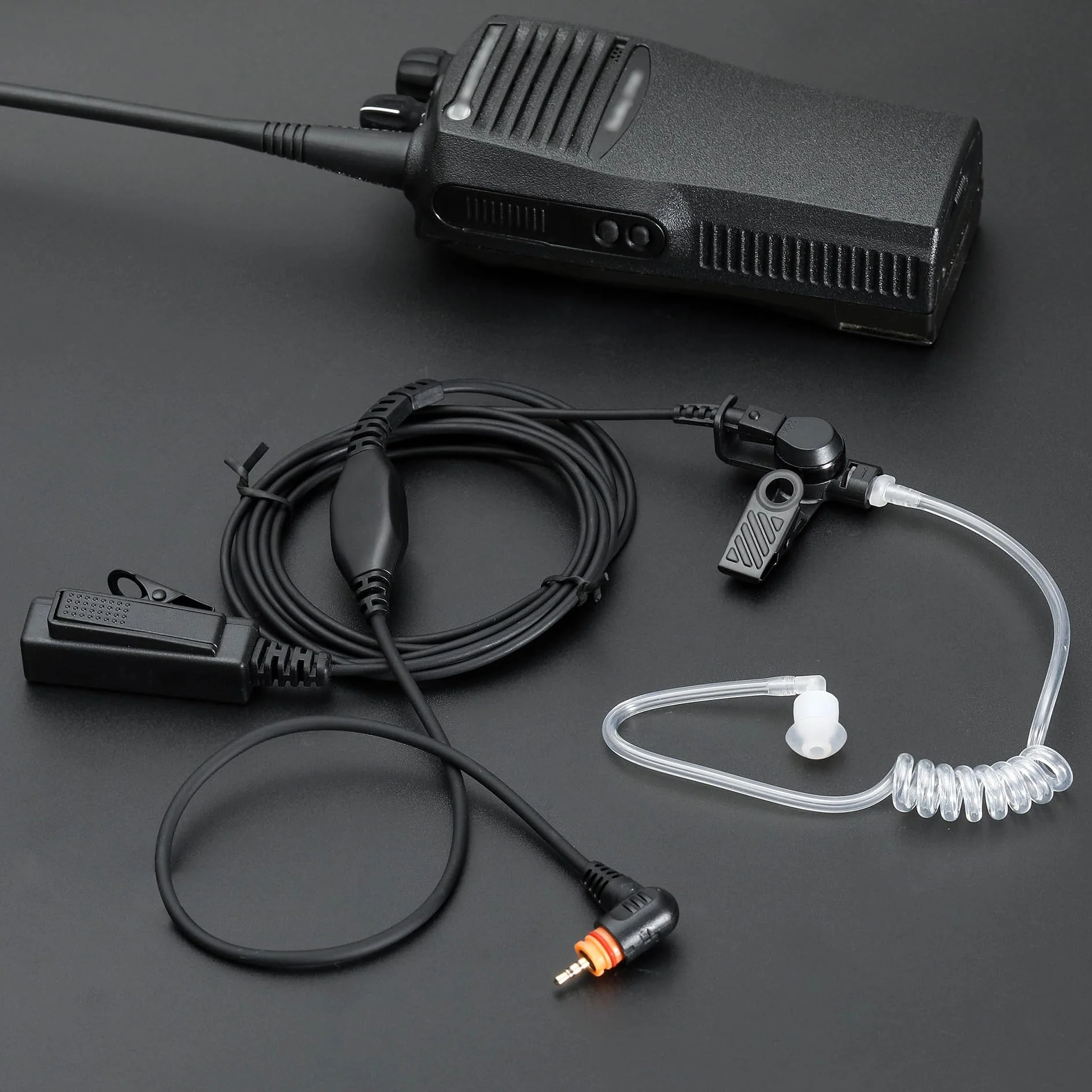 【2 Pack】 SL300 Earpiece Compatible with Motorola Walkie Talkie, SL7550 SL7580 SL7590 SL4000 SL3500e SL1K SL1M Radio Headset Mic PTT with Acoustic Tube +2 Earmolds+2 Eartips Motorola-SL300 2 Pack - Image 6