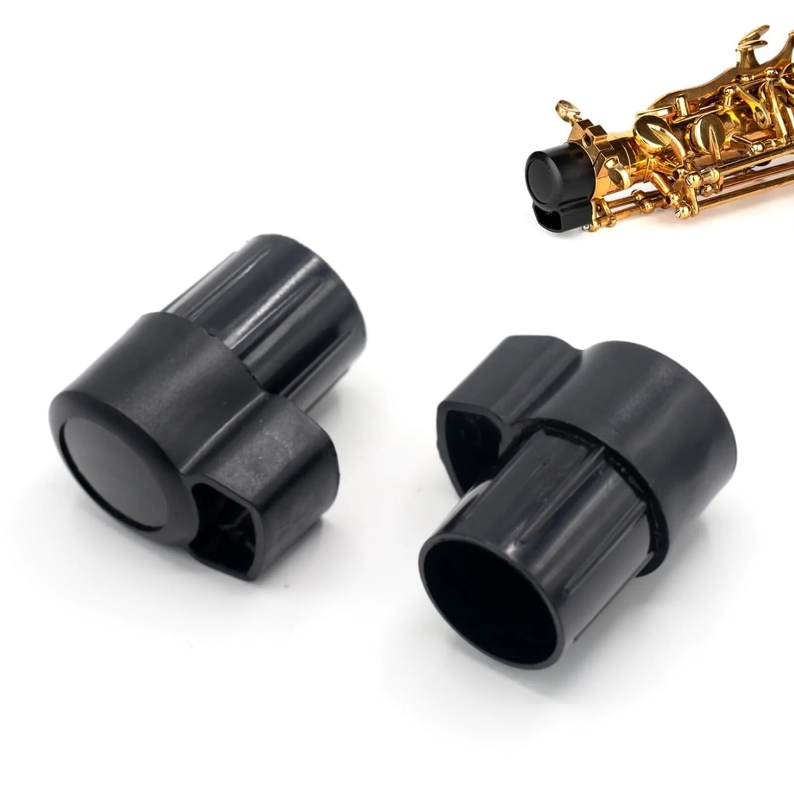 2 Pack Tenor Saxophone End Cap Plug, Anti-Bump Cap for Sax Bent Neck Key, Saxophone Accessory for Protection and Stability - Image 2