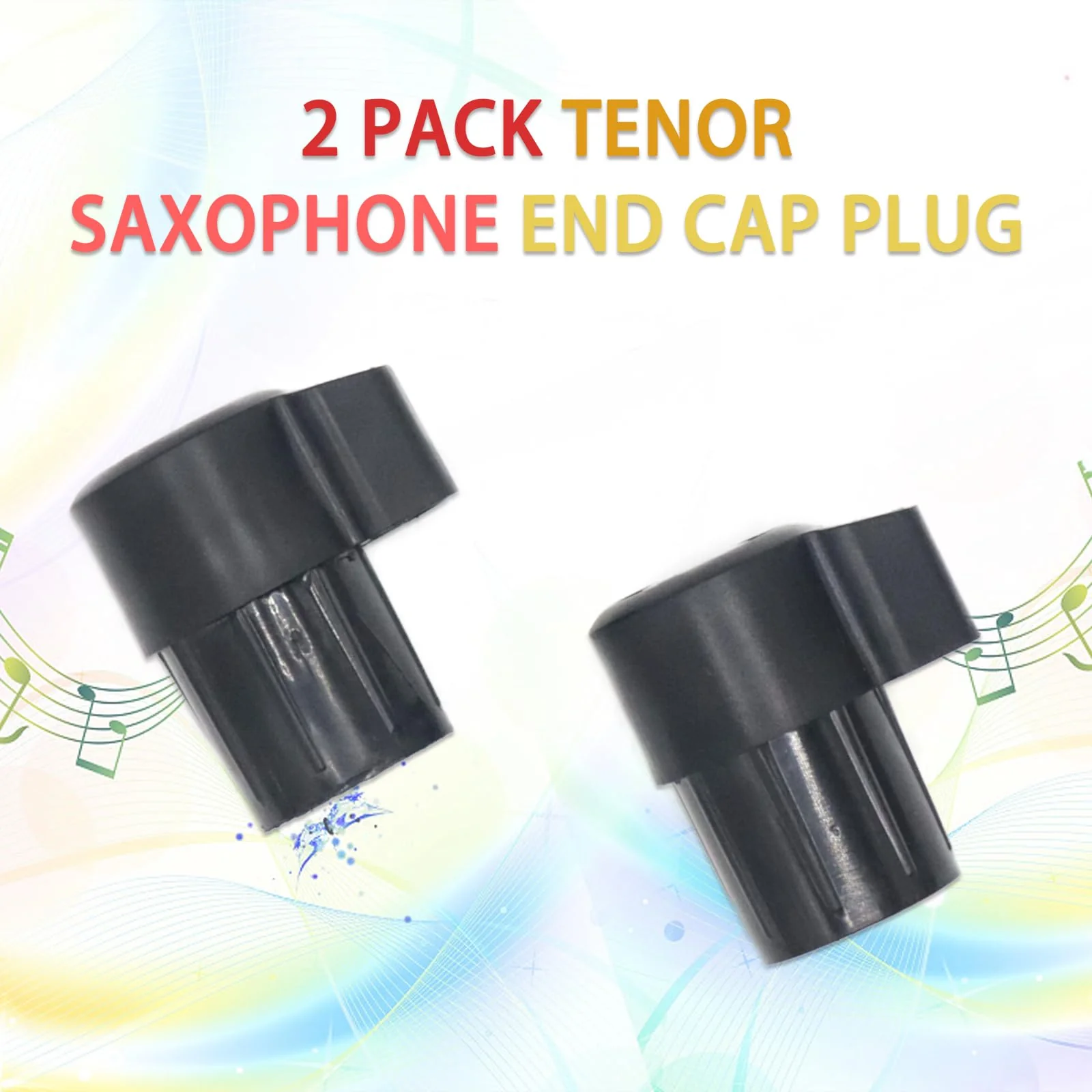 2 Pack Tenor Saxophone End Cap Plug, Anti-Bump Cap for Sax Bent Neck Key, Saxophone Accessory for Protection and Stability - Image 3