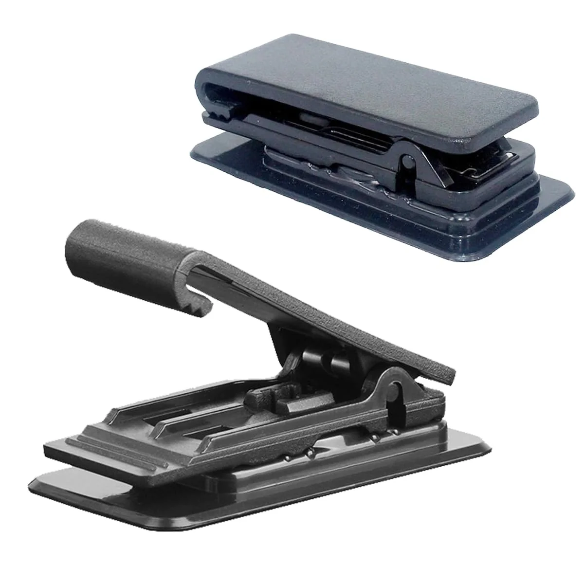 2 Pack Universal 360 Rotation Belt Clip for Portable Cassette Players Recorders/ MP3 & MP4 Players/Portable Microcassette Recorders/CB & Two-Way Radios/Digital Voice Recorders/TV Remote black