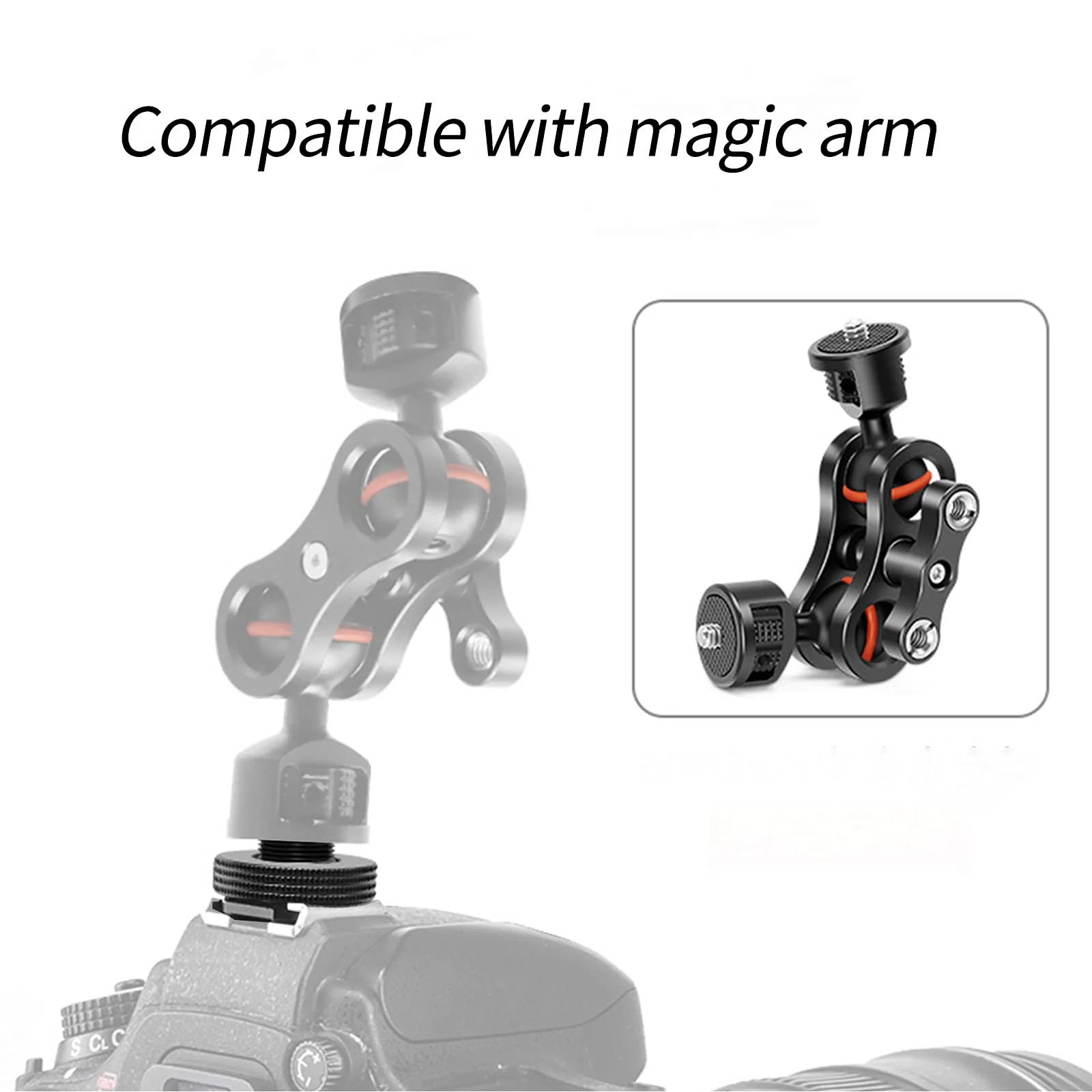 [2 Packs]- Atmoshue 1/4" Female Thread to Hot Shoe Adapter, Hot Shoe Mount Adapter with 1/4 to 1/4" Male Screw Adapter for Magic Arm, Monitor, Video Light - Image 5