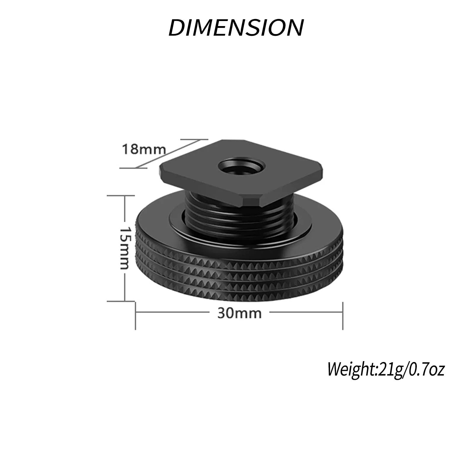 [2 Packs]- Atmoshue 1/4" Female Thread to Hot Shoe Adapter, Hot Shoe Mount Adapter with 1/4 to 1/4" Male Screw Adapter for Magic Arm, Monitor, Video Light - Image 6