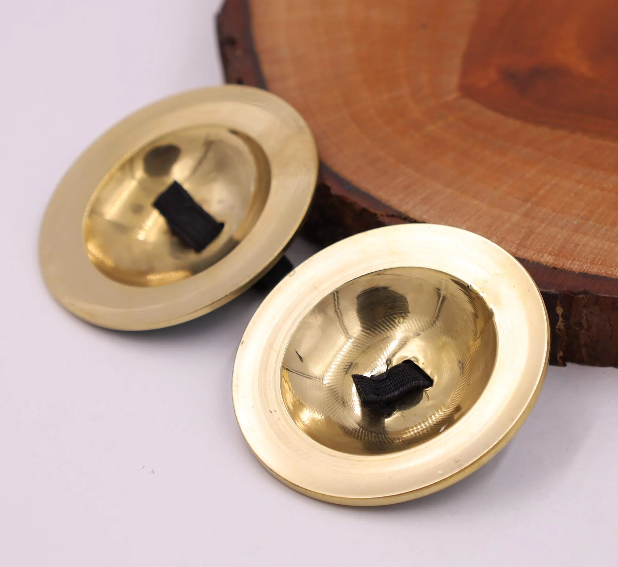 2 Pairs Brass Floral Finger Cymbals Zills for Belly Dancing (Turquoise) Turquoise - Image 8