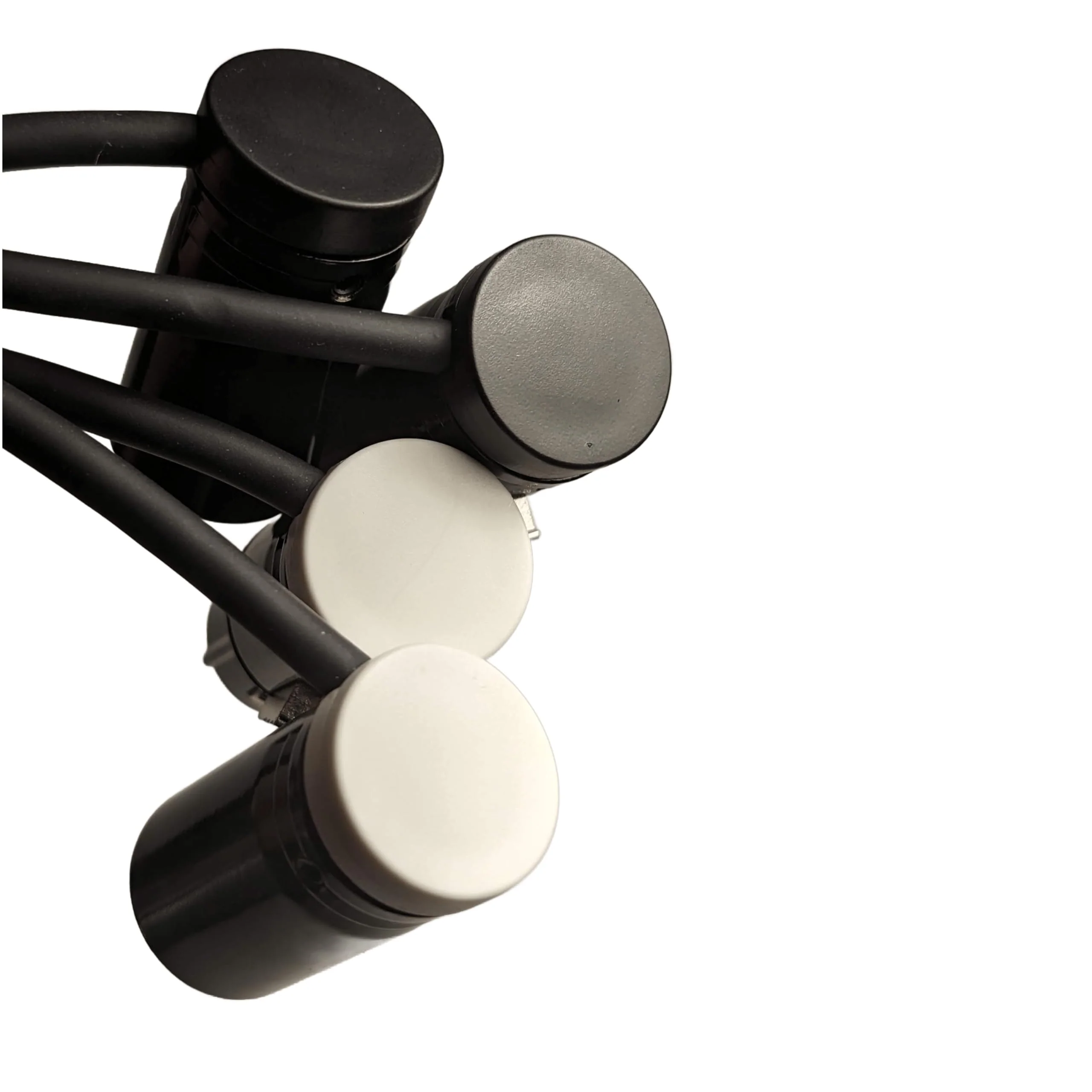 2-Pcs Coiled Low-Profile 3-Pin XLR Female to XLR Male Adjustable-Angle Cable for Sound Devices 302, 552, 633, 688, 788T Mixer, Zaxcom, Zoom F8, 20-Inches, Black and White 2-Pcs, Black + White - Image 4