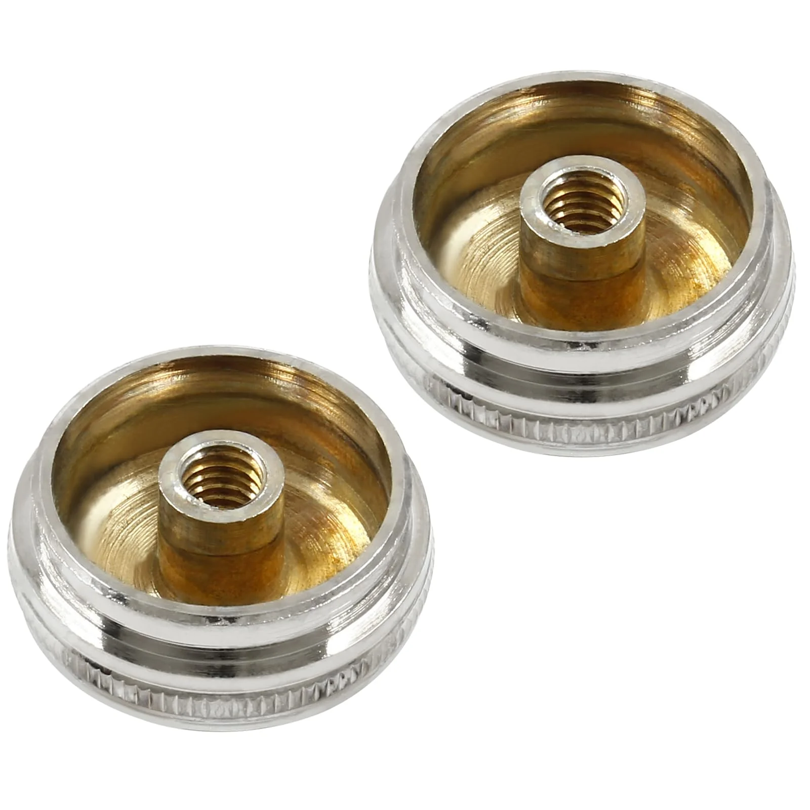 2 Pcs Silver Flute Head Crown End Cap, Headjoint Screw Cap for Instrument Accessory Flute Repair Parts 2 Pcs - Image 4
