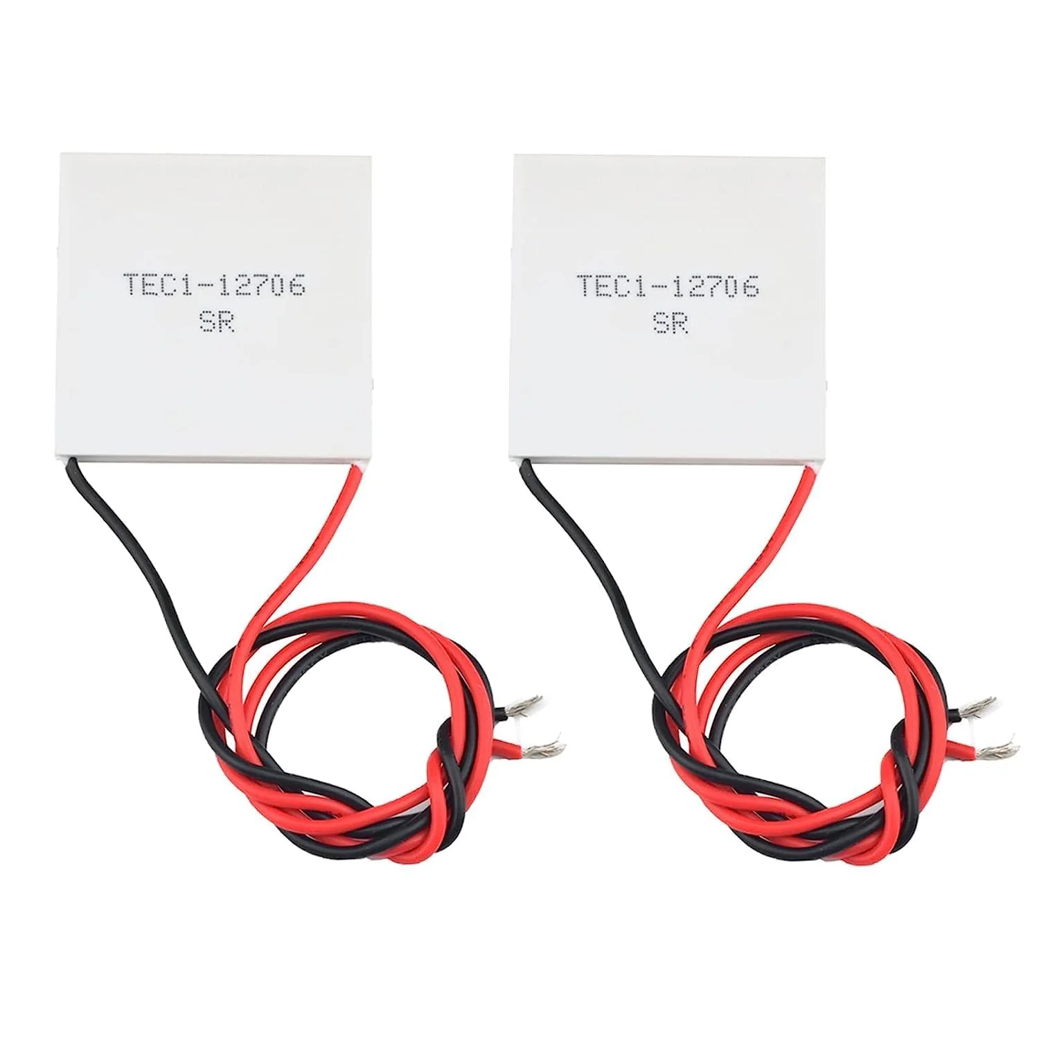 2 Pcs TEC1-12706 Peltier Cooling Module Semiconductor Cooling Tablets with 5g Thermal Paste Heatsink Thermoelectric Cooler Kit 2 pieces Peltier cooling module + 1 piece thermal pastes - Image 2