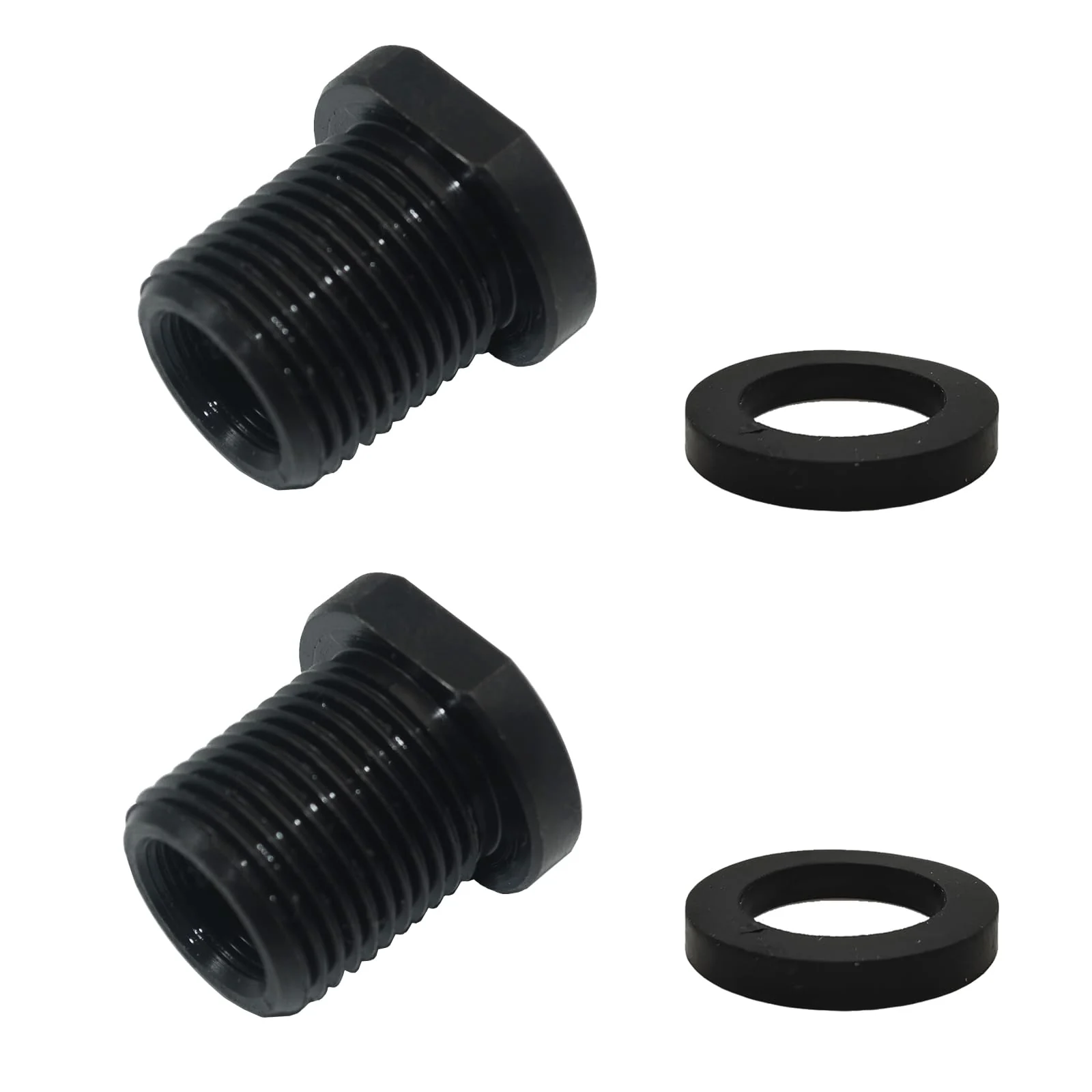 2 Pcs Thread Adapters and Washers, 1/2 * 28-3/4 * 16, Black - Image 8