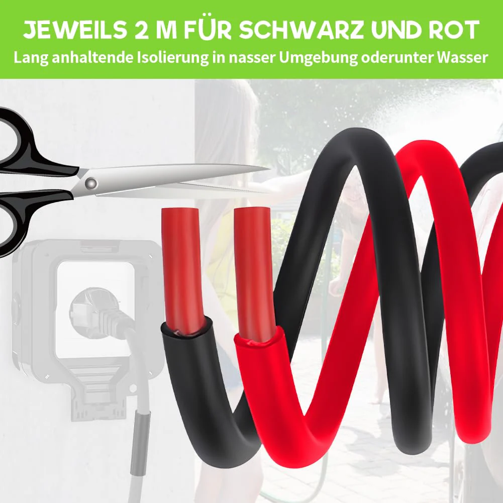 2 Pieces 3:1 Heat Shrink Tubing, Diameter 30 mm & 2 m Length, Heat Shrink Tubes with Adhesive, Waterproof and Insulation, Heat Shrink Tubing Sold by the Metre for Cable Insulation, Marking, Cable Ø30mm & 2m - Image 3