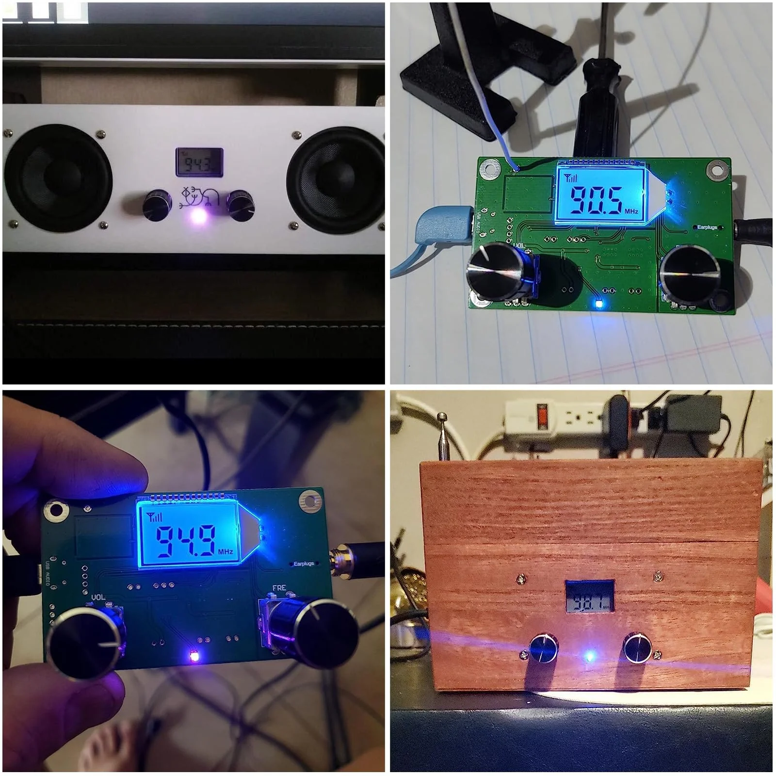 2 Pieces Digital FM Receiver Module, Radio Receiver Module Digital Stereo Board LCD Display DSP PLL 76.0MHz-108.0MHz - Image 8