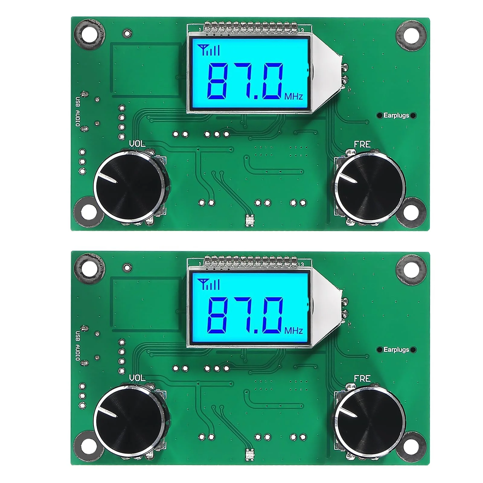 2 Pieces Digital FM Receiver Module, Radio Receiver Module Digital Stereo Board LCD Display DSP PLL 76.0MHz-108.0MHz - Image 9