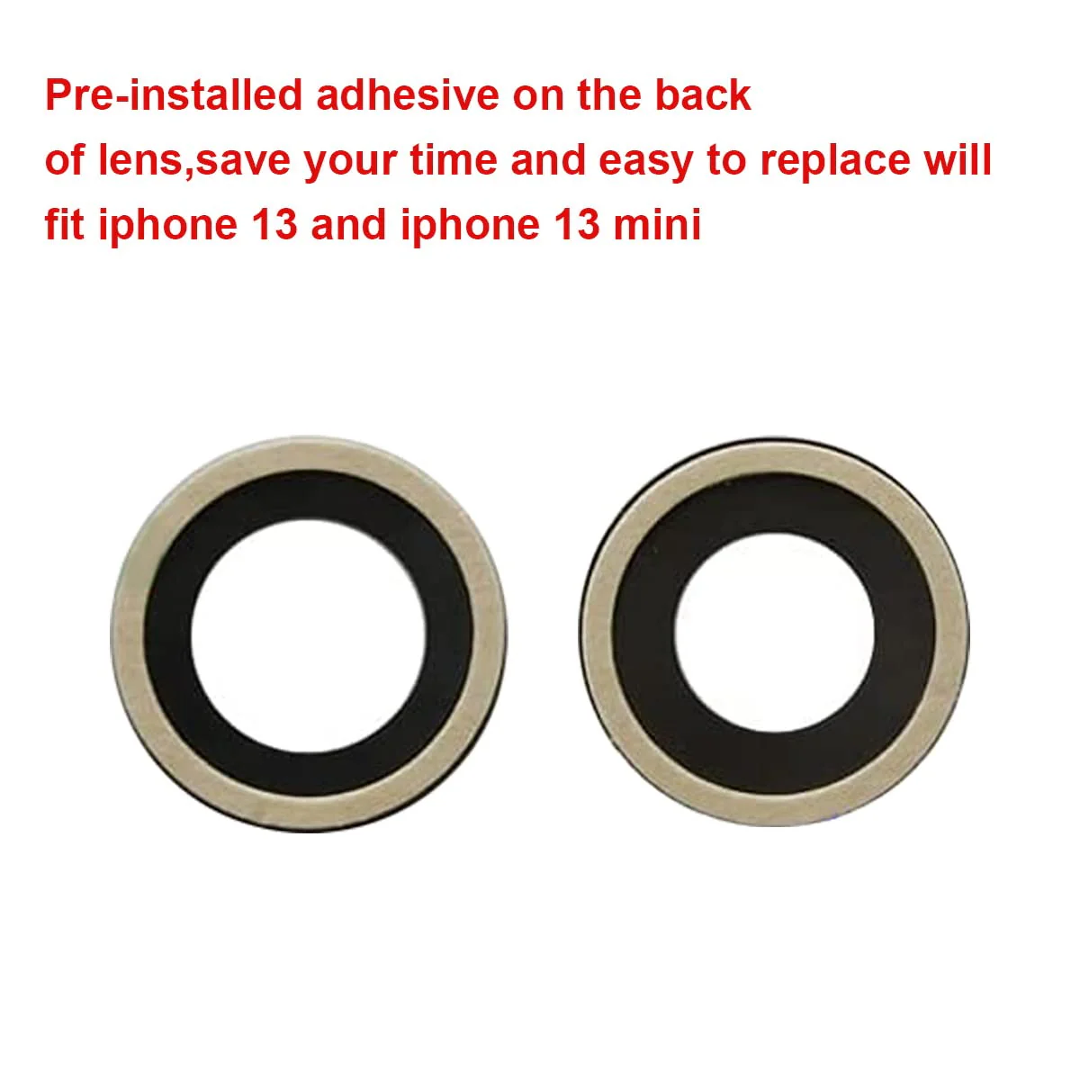 2 Set OEM Back Rear Camera Lens Glass Replacement for iPhone 13 and iPhone 13 Mini with pre-Installed Adhesive and Reparing Toolkit iPhone 13 / iPhone 13 mini - Image 3