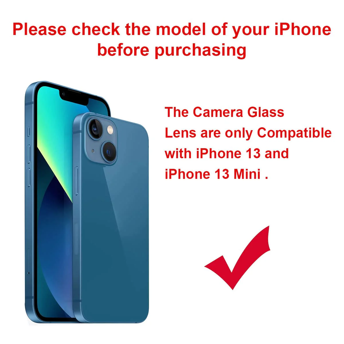 2 Set OEM Back Rear Camera Lens Glass Replacement for iPhone 13 and iPhone 13 Mini with pre-Installed Adhesive and Reparing Toolkit iPhone 13 / iPhone 13 mini - Image 6