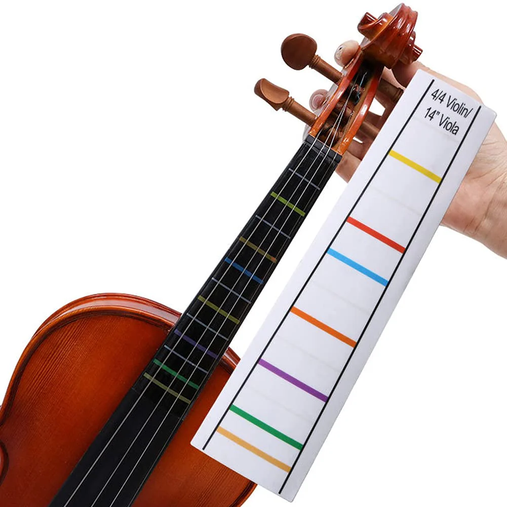 2 Sheets Transparent 4/4 Violin Finger Guide Finger Guide Position Decal Label Markers Accessory for Cello Practice Beginners - Image 2