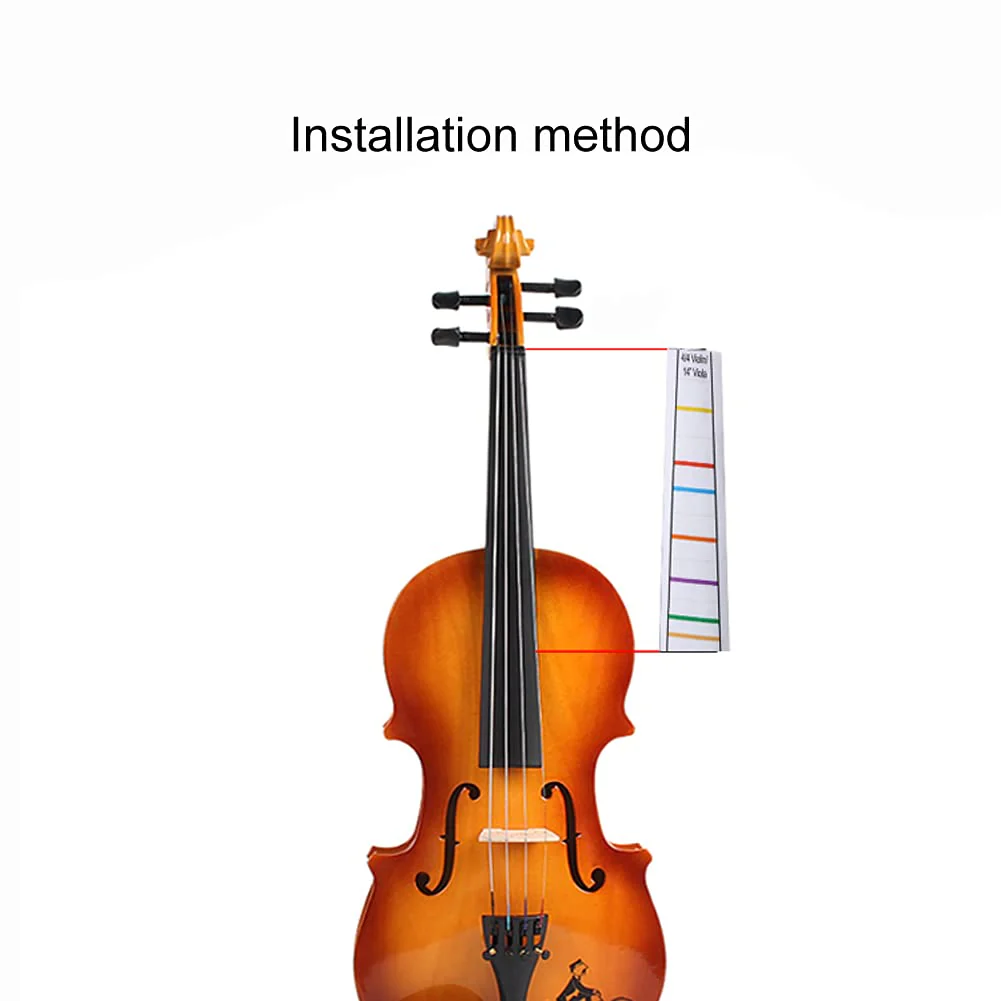 2 Sheets Transparent 4/4 Violin Finger Guide Finger Guide Position Decal Label Markers Accessory for Cello Practice Beginners - Image 5