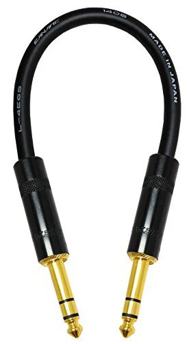 2 Units - 6 Inch - Canare L-4E6S Star Quad, Patch Cable terminated with Neutrik-Rean NYS ¼ Inch (6.35mm) Gold TRS Stereo Phone Plugs - CUSTOM MADE By WORLDS BEST CABLES. - Image 2