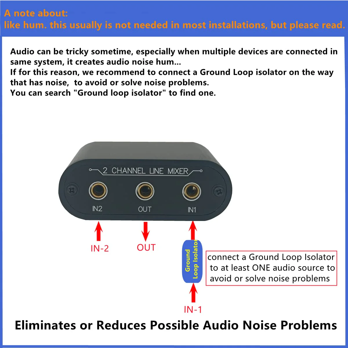 2 Way Audio mixer 3.5mm Un-powered mixer, 2 to 1 Stereo aux 3.5mm line levels control Box mini passive mixer X21 - Image 6