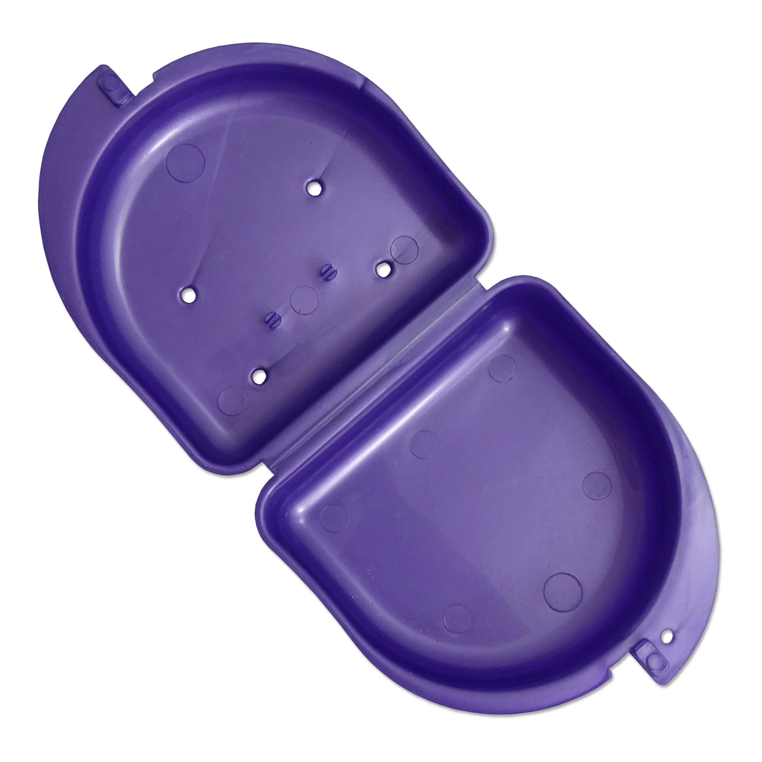 2 x Mouth Guard Box for Ortho Retainers, Sports Dentures, Dentures and More (Purple and Green) Purple and Green. - Image 5