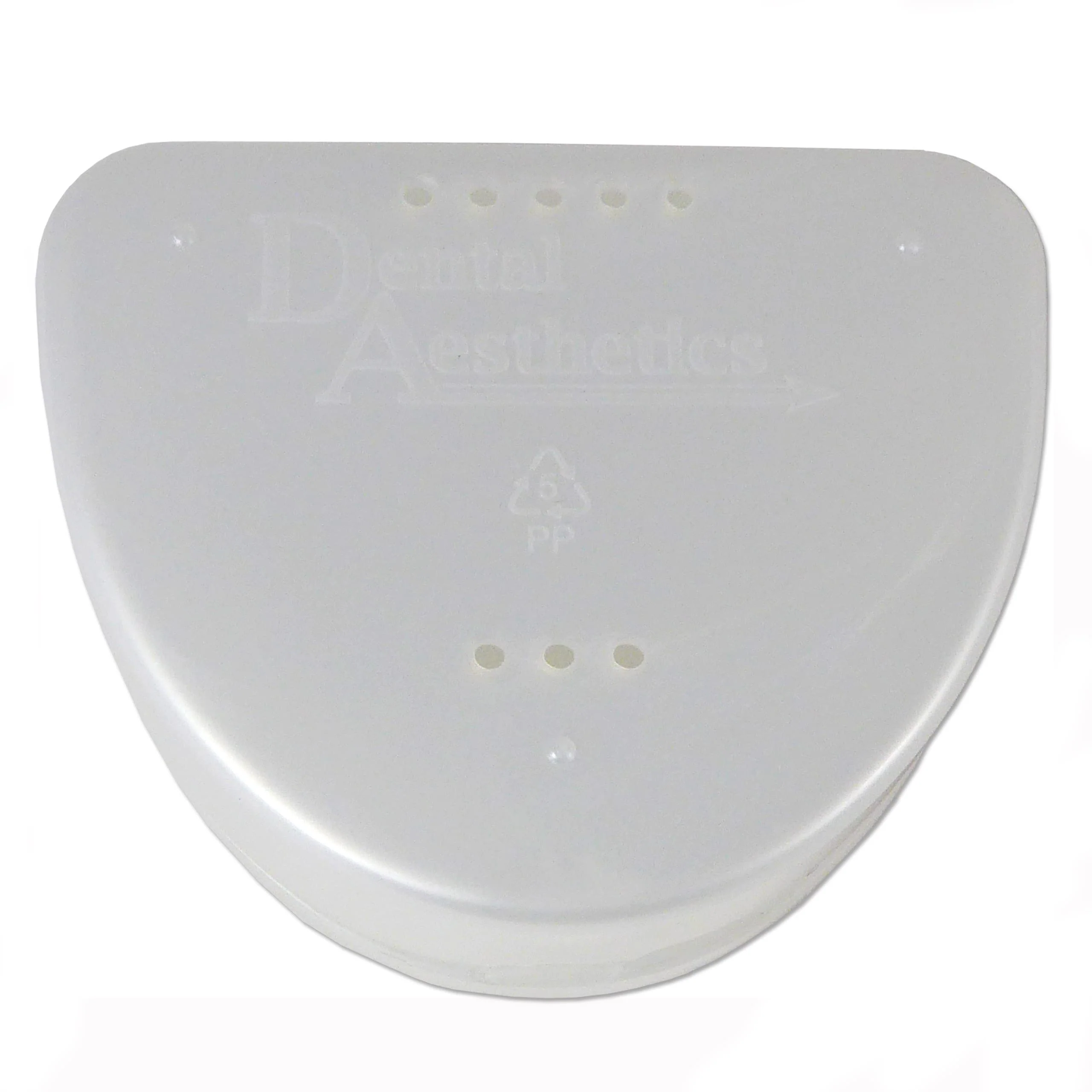 2 x Slim Orthodontic Case - Box for Braces, Whitening Splints, Dentures & More (Blue & White), blue/white, plain - Image 2