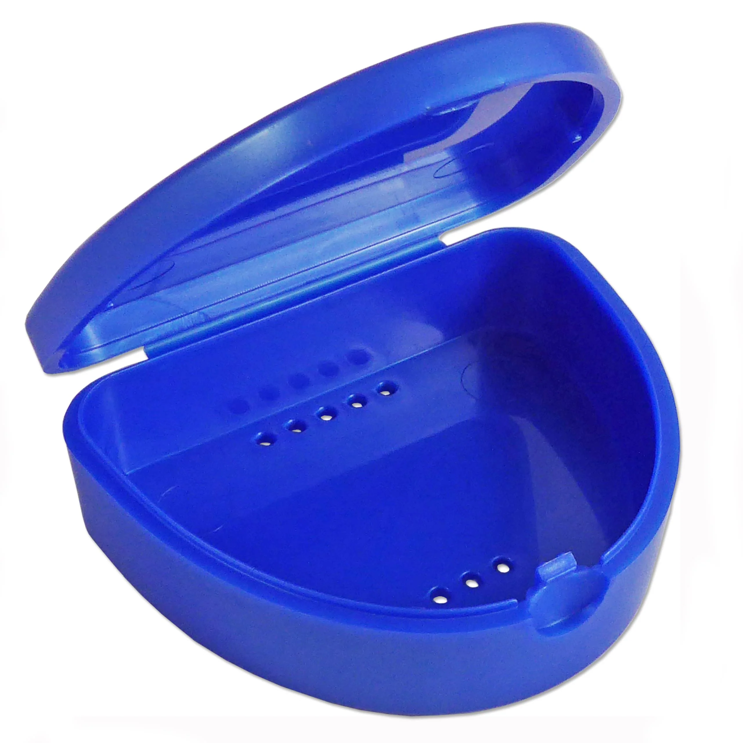 2 x Slim Orthodontic Case - Box for Braces, Whitening Splints, Dentures & More (Blue & White), blue/white, plain - Image 6