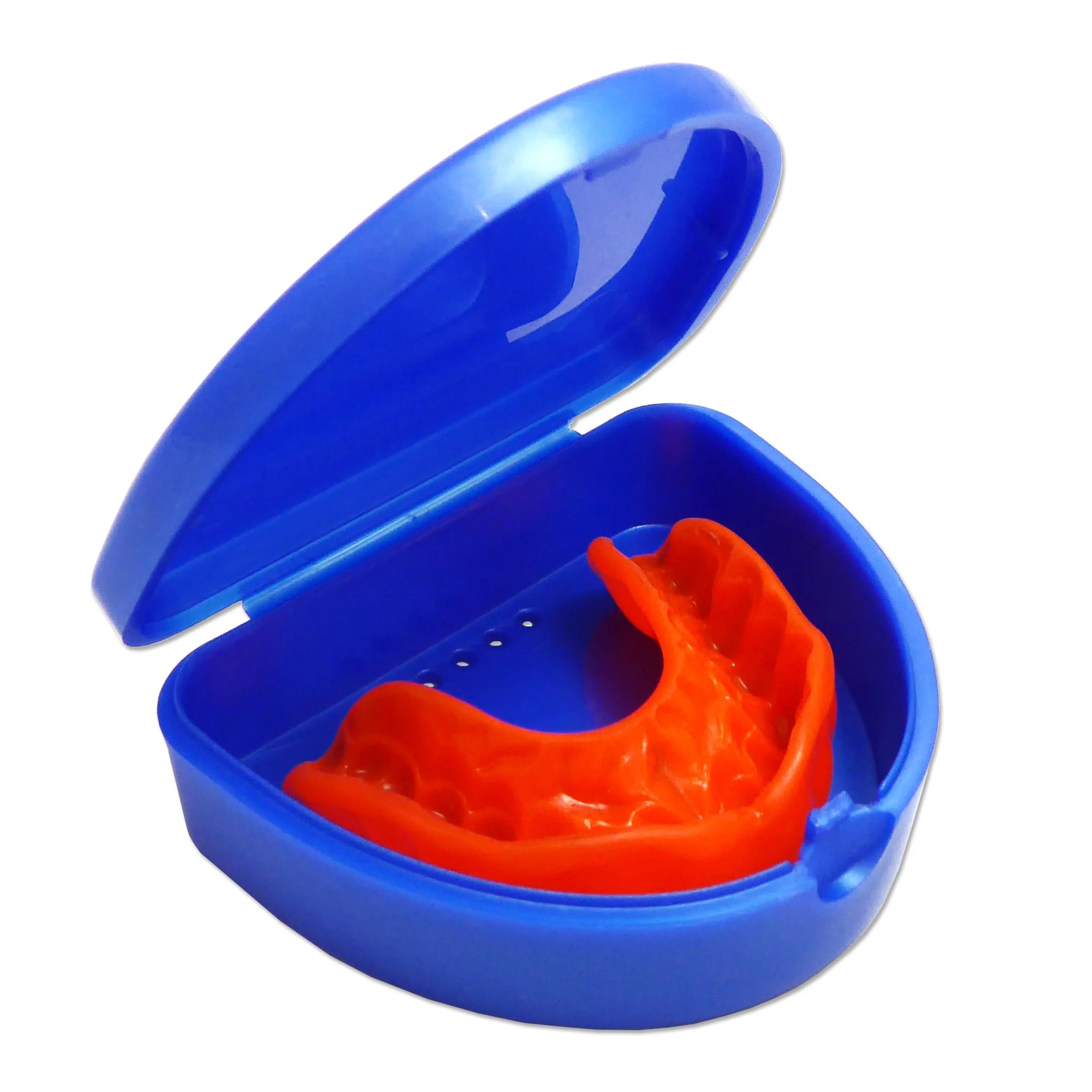 2 x Slim Orthodontic Case - Box for Braces, Whitening Splints, Dentures & More (Blue & White), blue/white, plain - Image 7